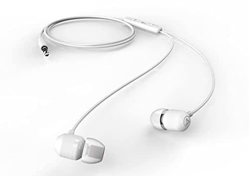 SYSKA HE910 Wired In Ear Earphones with TPE Anti-Tangle Material,Noise Cancellation- White