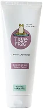 TRue FRoG Leave in Conditioner, CG Friendly Vegan Conditioner for Curly, Wavy, Dry and Frizzy hair with Baobab oil and Hibiscus Extracts, Silicone free, Phthalate free & Paraben free - 200 gm