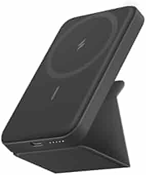 Anker 622 Magnetic Battery (MagGo) 5000mAh Foldable Magnetic Wireless Portable Charger and USB-C for iPhone 14/13/12 Series (Black)