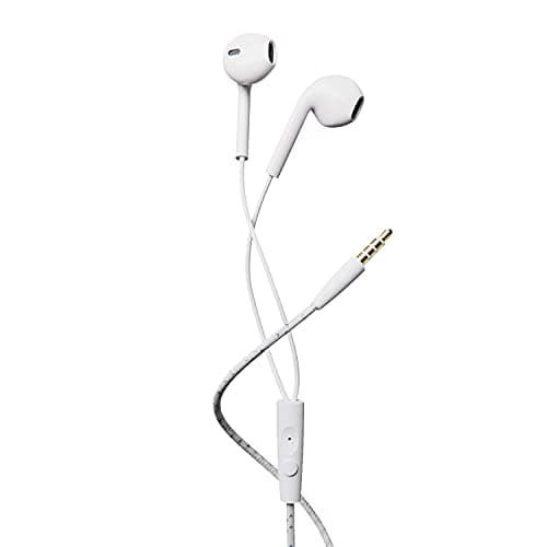 105 Wired in Ear Earphones with Mic (White)