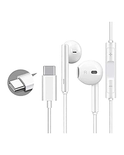 RPPMSP C Type Wired in Ear Earphones with Mic and Volume Controller, High Bass for Mobile, with Free Carry Case (Type c