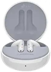 LG Tone Free Wireless Earbuds with Noise Isolation, UVnano 99.9% Bacteria-Free, Prestigious British Meridian Sound, Dual Microphones in Each Earbud and IPX4 Water Resistance (FN5U, White),Printed