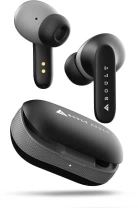 (Renewed) Boult Audio AirBass Y1 TWS Earbuds Bluetooth Headset (Black)