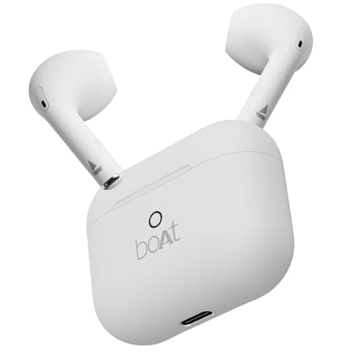 boAt Airdopes Alpha in Ear True Wireless Earbuds(Swedish White)