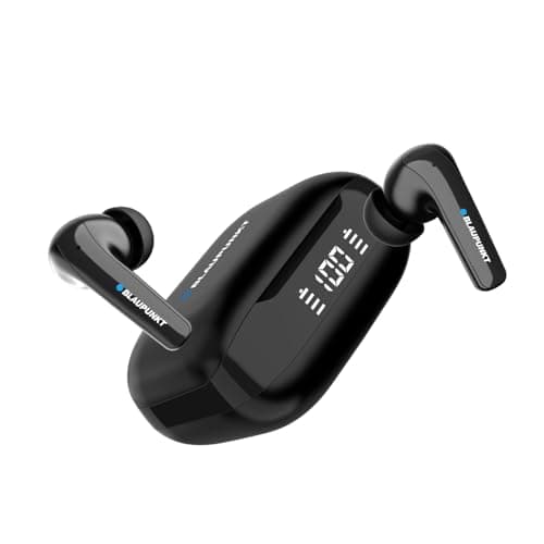 Blaupunkt Newly Launched BTW300 Moksha+ True ANC in Ear Earbuds I 4 Mics CRISPR ENC Tech I Blink Pair Tech I Ambient Mode Noise Cancelling I LED Digit...