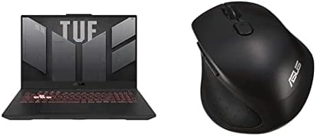 ASUS TUF Gaming F17 (2022), 17.3-inch (43.94 cms) FHD 144Hz, Intel Core i7-12700H 12th Gen, RTX 3060 6GB Graphics, Gaming Laptop, FX707ZM-HX030WS + ASUS MW203 Wireless Silent Mouse (Black)