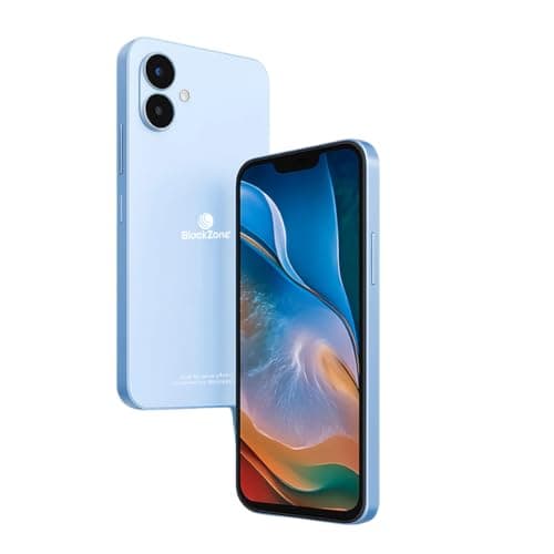BLACKZONE Ionix Pro Smartphone, 12GB RAM, 128GB ROM, 6.3" HD IPS Display, Android 14, Snapdragon 710, 20MP Selfie Camera, Dual SIM 4G (Blue) (1 Year W...