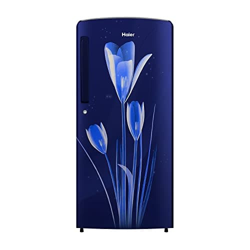 Haier 182 L 2 Star Direct Cool Single Door Refrigerator, Diamond Edge Freezing Technology (HED-18BML, Marine Lily)