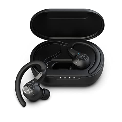 JLab Epic Air Sport ANC True Wireless Bluetooth 5 Earbuds Headphones for Working Out Ip66 Sweatproof 15-Hour Battery Life, 55-Hour Charging Case Music Controls 3 Eq Sound Settings Standard Black