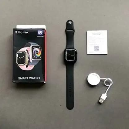 MAYNE I7 PRO MAX Full Screen Smart Watch Series 7 Smartwatch (Black Strap, 44 MM)