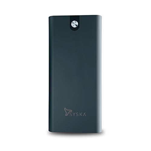 SYSKA (P2024J) 20000mAh Polymer Power Bank,18W Zoom Charging(Dual USB Port, Type C Input/Output, Micro USB Input) (Midnight Blue)