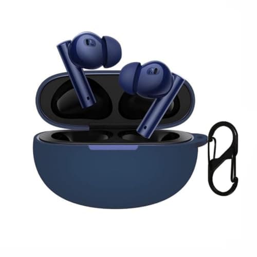 Anvique Silicone Case Cover for Realmee Buds Air 5 (Blue)