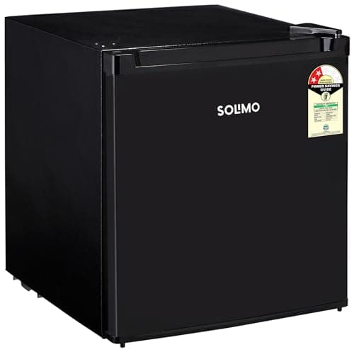 Amazon Brand - Solimo Mini Fridge with Direct Cooling Technology | Ideal for Home, Office, Dorm Room | Personal Minibar | Compact Size | Black (45 Lit...