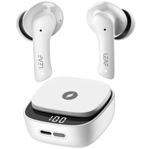 Leaf Buds X614 True Wireless ANC Earbuds with AI SOUND App, Active Noise Cancellation, Transparency Mode, 30H Playtime, Quad Mic ENC, 40ms Low Latency...