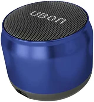 Newly Launched UBON 5W Bluetooth Speaker with TWS Function, Sound Boom SP-8035, Mini Wireless Speaker with Inbuilt Mic for Calls, Powerful Bass & Music, Portable Speaker for Travel Upto 4 Hours Playtime (Blue)