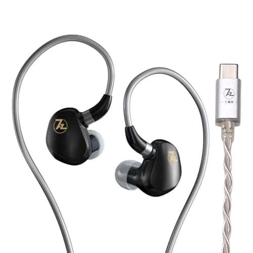 Concept Kart 7HZ G1 in-Ear Monitor Wired Earphone with Mic, 10mm Dual-Magnetic Dynamic Driver, DLC Diaphragm with N52 Magnets, Gaming IEM with Detacha...
