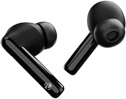 (Renewed) Zebronics Zeb-Sound Bomb 5 TWS Earbuds with Bluetooth v5.0, up to 22H Backup, Flash Connect, Splash Proof, Voice Assistant, Touch Control, 10mm Driver, Built in Microphone and Type C(Black)