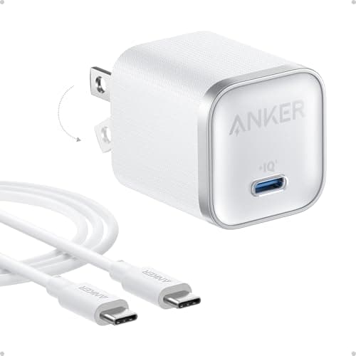 Anker Nano 45W Type C Charger Fast Charging, Compact and Foldable Plug USB C Charger Block for iPhone 17/16 Series, MacBook, Pixel 9, iPad, Samsung Ga...
