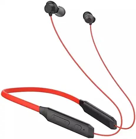 Bluetooth Neckband for OnePlus 8T / One Plus 8 T, OnePlus Nord / One Plus Nord, OnePlus Z / One Plus Z Earphones Original Like 35 Hours Playtime Wireless Bluetooth Neckband Flexible In-Ear Headphones Headset With Built-in Mic, Extra Deep Bass Hands-Free Call/Music, Sports Earbuds, Sweatproof (L32-4, Multi)