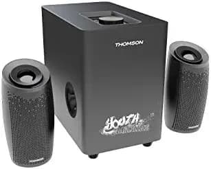 Thomson SPP24 50 W with AUX, BT, USB, FM, TF Bluetooth Multimedia Home Theatre Speaker System (Black, 2.1 Channel)