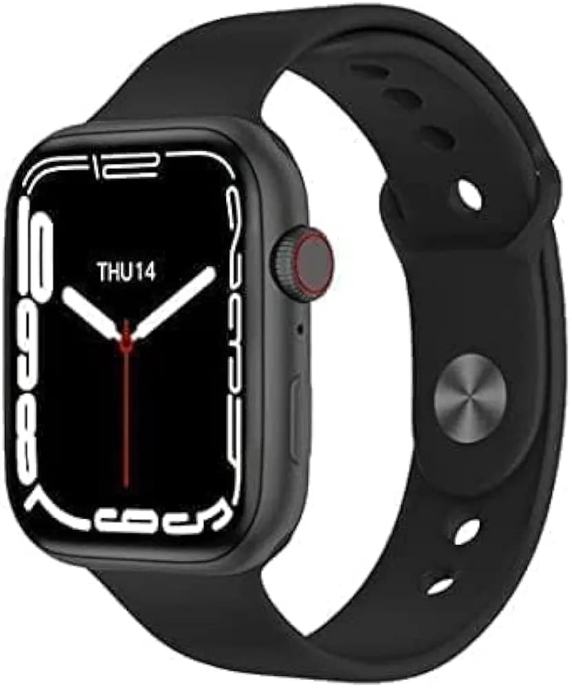 GKA I8 Pro Max Smart Watch Latest Fitness Smart Watch, Bluetooth Function 50 Sports Mode Smartwatch for Mens & Women, Heart Rate Activity Waterproof, Step Calorie Counter, Blood Pressure, (Black)