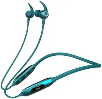 EKKO UNPLUG N03 - Neckband With ENC Call Noise Cancellation, Low Latency Of 40 Milliseconds, PLAYBACK TIME 20 HOURS, MAXX BASS, PROMPTO CHARGE (Support Fast Charging), 10 min Charge 10 hours PLAYBACK, CHARGING SUPPORT TYPE C Siri & Google Assistant Activate (TEAL)
