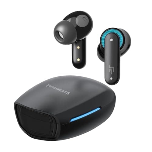 CrossBeats Fury Max Gaming TWS in-Ear Buds |100hr Playtime Bluetooth Earphones | RGB Lights | BT v5.4 | 30ms Low Latency | 360 Spatial Audio | 3D Soun...