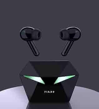 Fiado PRO8S TWS Gaming Earphone 5.2 Professional Gamer Wireless Earbuds with mic 9D Stereo Bluetooth Headset (Black, True Wireless)