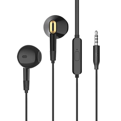 itel IEP14 Wired Earphones with 14.2mm Driver, in-Line Microphone, Built-in Music & Call Controls, Fast Charge (10min = 120min) Playback, Comfortable ...