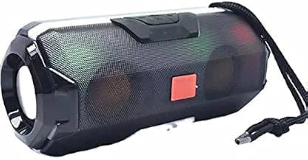 BLUE CHEERY Multi Color Portable Bluetooth Speaker with Light, 2200 mAh Battery and 4 Hours of Playback Wireless Speaker.(MULTICOLERED) RED Black Grey Blue