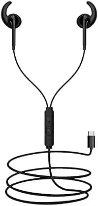 Foxin in-Ear Sweat-Proof Wired Earphones with 14.2mm Bigg Bass Driver, in-line Mic, Noise Cancelling Headset with 1.2m Tangle-Free Cable for iOS and Android Smartphones (CB3- Black)