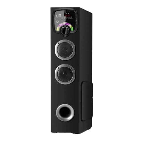 Drumstone (    60W Tower Bluetooth Speaker with Bass Boost, Bluetooth 5.0, USB/AUX/SD Input, FM Radio, Digital LED Display  Powerful Home Audio System