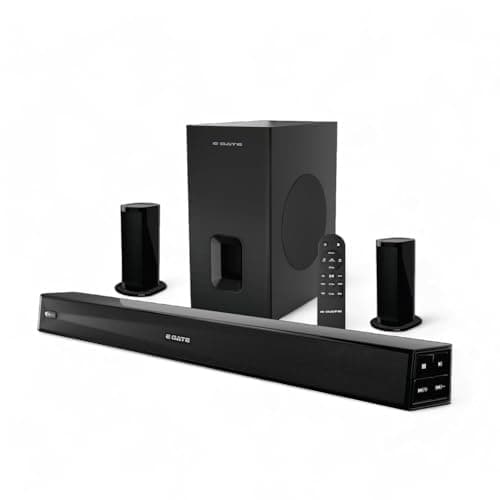 E GATE Phantom 630DW Soundbar 5.1 Dolby Audio, 540W Home Theatre Sound bar for TV with Wireless Subwoofer (16.5cm) & 2 Satellite Speakers | 3 EQ Mode,...