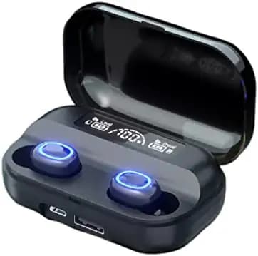 VEHOP Power True Wireless Earbuds, TWS Earbuds with Power Bank, Bluetooth 5.1, 200hrs Playtime, IPX7 Sweat-Proof, 2000mah Battery with Fast Charging, Built-in Mic with Deep Bass (Power G20)