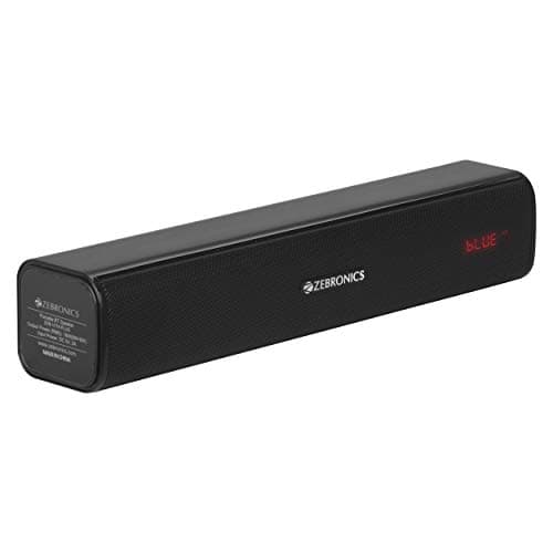 Zebronics Zeb-VITA Plus Wireless Bluetooth 16W Portable Bar Speaker with Supporting LED Display, USB, SD Card, AUX, FM, TWS &