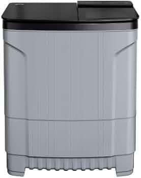 Godrej EDGE ULTIMA 8 Kg 5 star Semi-Automatic Top Loading Washing Machine (WSEDGE ULT 80 5.0 DB2M MIGR, Mist Grey, Stainless Steel Wash and Spin Drum)