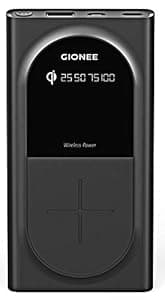 Gionee 10000mAh Li-Polymer Wireless Charging Power Bank with USB Port and Power Meter(Fast Charging, 12W) PB10K1WL (Black) Power Banks