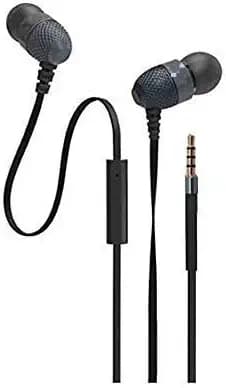 CANVAS EP6 Wired Durable, Stereo Earphone for Cell Phones with HD Mic,for Laptop, Tablet Ear Phones Universal (Multi Colors May Vary)