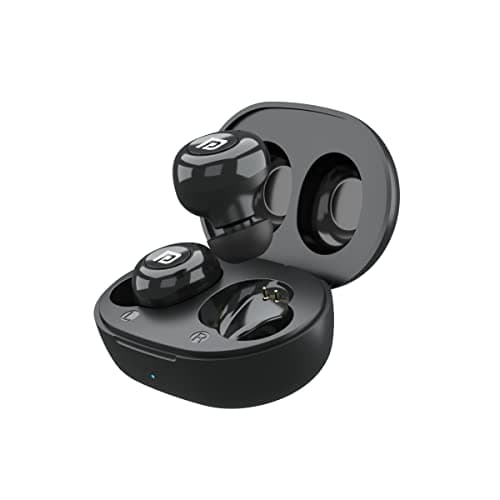 Portronics Harmonics Twins S3 Smart TWS Bluetooth 5.2 Earbuds with 20 Hrs Playtime, 8 MM Drivers, Lightweight Earbuds(Black)