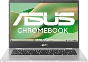 ASUS Chromebook Intel Celeron Dual Core N4500 - (4 GB/128 GB EMMC Storage/Chrome OS) CX1400CKA-EK0335 Chromebook (14 Inch, Transparent Silver, 1.47 Kg...