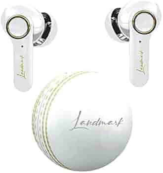 LANDMARK SEASON LM BH133 in-Ear True Wireless Earbuds (TWS) with Deep Bass Sound, Passive Noise Cancellation, Bluetooth 5.1, 30Hrs Playtime, Touch Controls & Voice Assistance with Built-in Mic - White