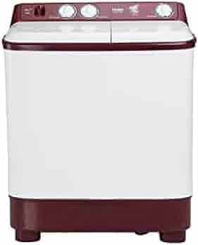 Haier 7 Kg 5 Star Rating Semi Automatic Top load Washing Machine (HTW70-1187BON, White)