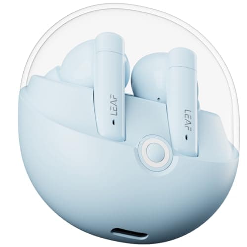 Leaf Buds X514 True Wireless ANC in Ear Earbuds with AI Sound App,Active Noise Cancellation,Transparency Mode,70H Playtime,Quad Mic Enc,40Ms Low Laten...
