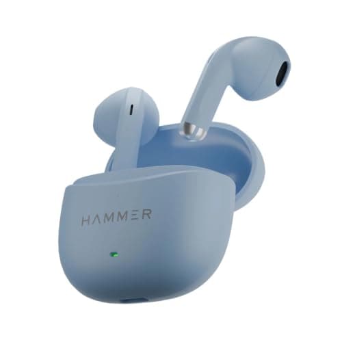 HAMMER Ultra Pods True Wireless Earbuds with in-Built Mic, 100H Standby Time, 1H Charging USB Type-C, 13mm Dynamic Drivers, 30H Playtime, BT Connectiv...