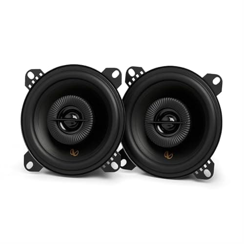 Infinity Car Coaxial Speaker Alpha 403F (4 Inch)| Peak Power - 320W | RMS Power - 40W | 4 Inch Coaxial Speaker (Black)