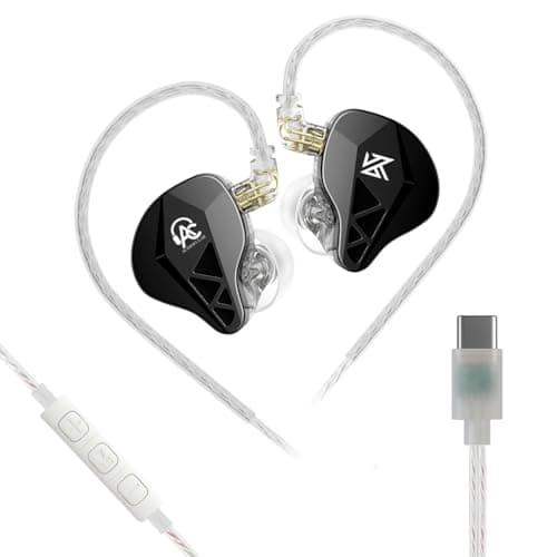 AUDIOCULAR x KZ Beast HiFi Wired Type-C in-Ear Monitor (IEM) Earphones with KT02H20P DAC, KZ Collab IEM, 10mm Dynamic Driver, App Sound Customization,...