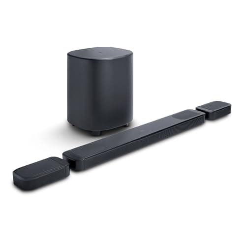 JBL New Launch Bar 1000 MK2, 11.1 (7.1.4) Channel Truly Wireless Soundbar with True Dolby Atmos, DTS:X, & MultiBeam Surround Sound, 10 Down-Firing Wir...