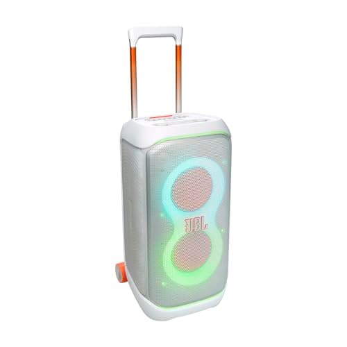 JBL Partybox 320, Portable Bluetooth 240W Party Speaker, AI Sound Boost, Futuristic Light Show, Multispeaker Connection by Auracast, Telescopic Handle...
