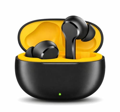 Original Wireless for realme Buds T200x Advanced True Audio Earphones Delivering 12.4mm Dynamic Sound Output, 25dB Noise Reduction, Quad Mic (Black)