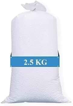 MD Bean l Beans Beans Bean Bag Beans Premium 2.5 Kg Beans for Bean Bag Filling Bean Bag Filler 2.5.0 kg High Density White Balls- Sun White (2.5 kg Be...